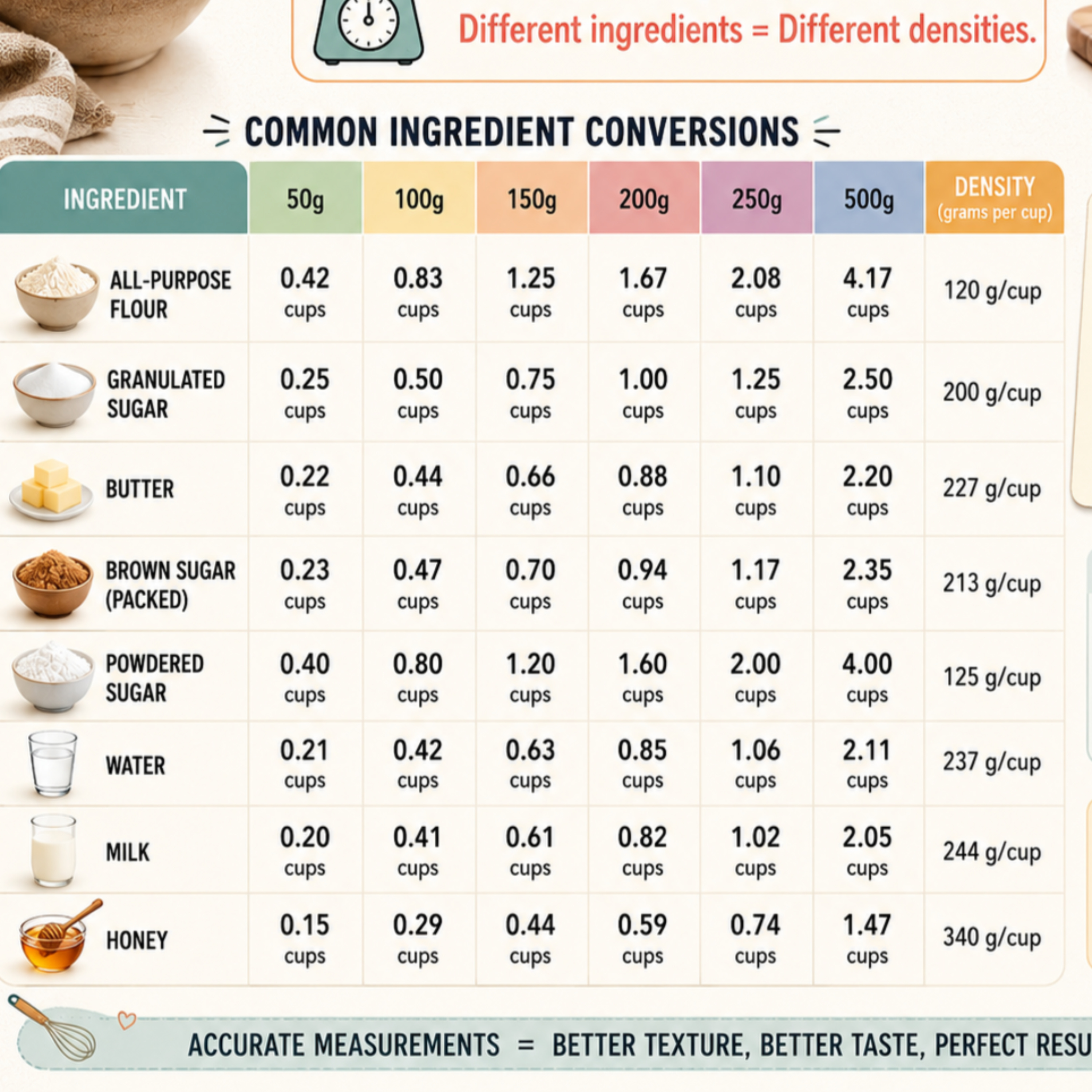 Grams to Cup: A Simple Guide to Accurate Conversions
